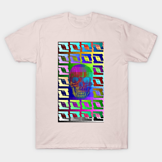 Rainbow skull T-Shirt by Cybertrunk